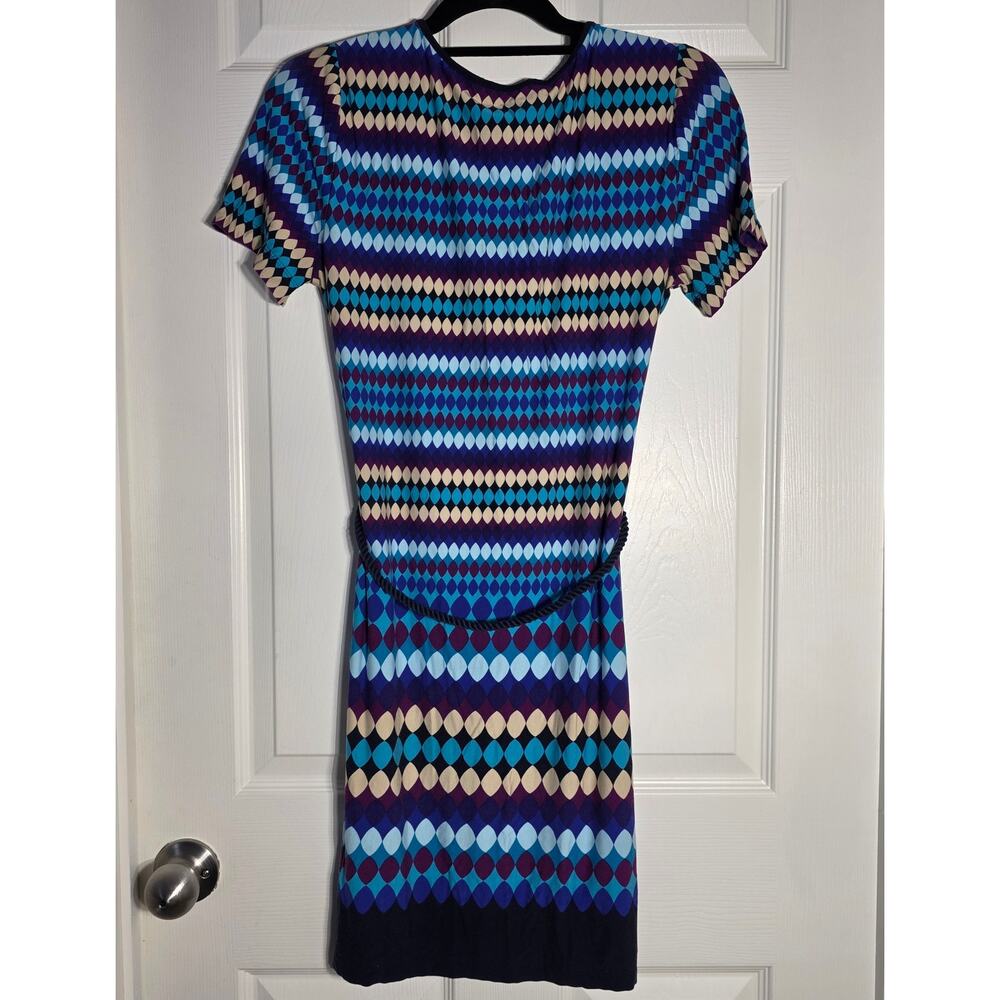 Ellen Tracey Luxury Rayon Blend Dress with Rope Belt Size 10 - Picture 2 of 7